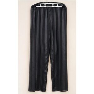 Vintage Made‎ In USA USA Undercover Wear Sheer Stripes Black Silky Bottoms M